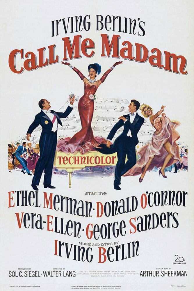 Назовите меня мадам (1953) постер